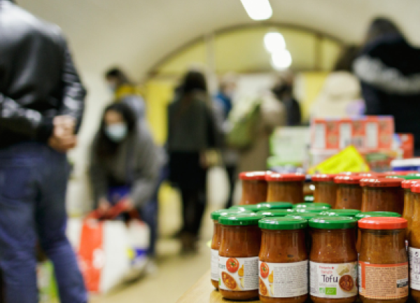 Distribution de denrées alimentaires